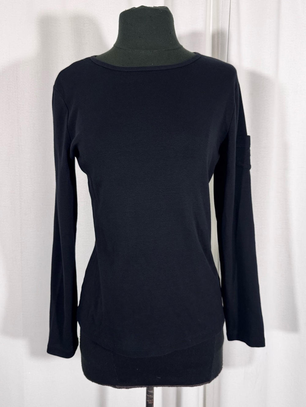 Vintage Lauren Ralph Lauren Black Cotton Long Sleeve Shirt